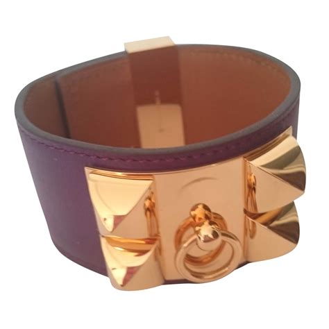 purple hermes bracelet